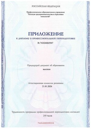 Диплом Канарская 2